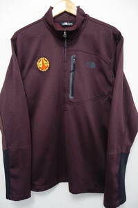 676■THE NORTH FACE ノースフェイス＊WORK AREA PROTECTION 裏起毛 ハーフジップ/メンズXL