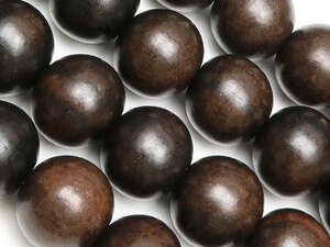  wood beads ebony circle sphere 12mm[1 ream sale ] / 5-14 WD12M