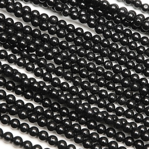 ブラックトルマリン 丸玉 2mm【1連販売】 / 7-8 TR2M-X