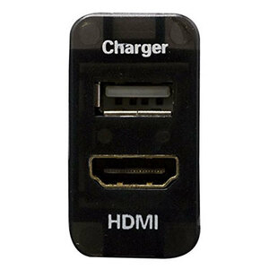 品番U07 100系 ハイエース HDMI入力+USB電源・充電ポート スイッチホールパネル 最大2.1A トヨタB