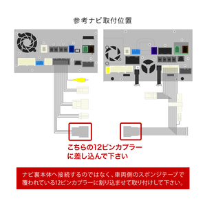 B44A B45A B47A B48A ルークス R2.3- テレビキャンセラー TVキャンセラー テレビキット 9インチベーシックモデル 12PIN tvc25の画像4