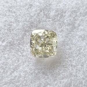  light yellow diamond loose cushion cut 