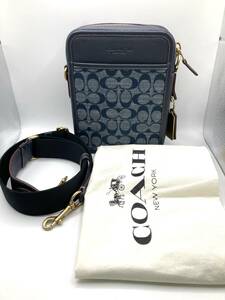 【CT6020】COACH ショルダーバッグ CG996 袋付 ボディーバッグ クロスボディー シグネチャー デニム コーチ