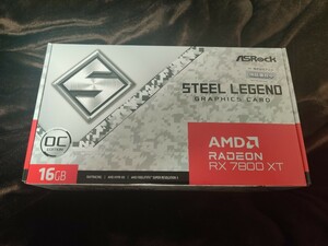 新品同様 Radeon RX7800XT Steel Legend OC 16GB Asrock RDNA3 保証書同封