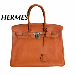 【最終価格】エルメス トゴ バーキン35 ハンドバッグ　刻印 O HERMES 美品