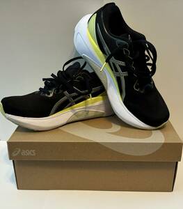 GEL-KAYANO 30/ゲルカヤノ30/asics/アシックス/ランニングシューズ/マラソン/26.5cm/ブラック/イエロー