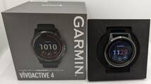 ★☆【中古】GARMIN(ガーミン) vivoactive4 Black/Slate ヘルスモニタリング機能搭載 GPSスマートウォッチ 010-02174-17☆★_画像1