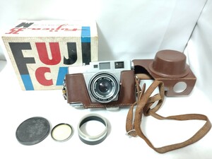 レンジファインダー フィルムカメラ fujica 35-m 箱　保証書　ケース　フィルター　フード　当時物　簡易動作確認○