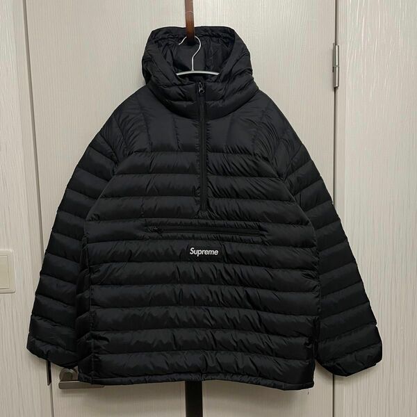 Supreme Micro Down Half Zip Hooded XL 黒 ダウンジャケット Micro Down ブラック 