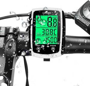  cycle computer speed meter bicycle wire backlight attaching speed meter multifunction large screen display 