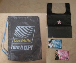 [ ultra rare ] less Mill z Jim bag + post card 2 sheets valuable goods set # prompt decision free shipping # LESMILLSrez Mill z