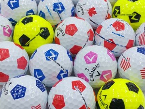 ロストボール AB落書き キャロウェイ CHROME・SOFT TRUVIS カラー・年代混合 30個セット