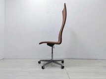 Fritz Hansen フリッツハンセン OXFORD CHAIR オックスフォードチェア ハイバックチェア キャスター付きオフィスチェア アルネ ヤコブセン_画像3