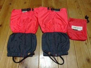 ◆ Paine Ishii Sports Gore-Tex Light Spats / неиспользованные предметы / ■ Размер: S-M (длина = 38 см) ■ Цвет: красный / черный □ Бесплатная доставка