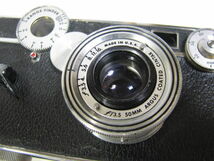 ビンテージ レンジファインダーカメラ アーガス ARGUS C-3 RANGE FINDER CINTAR 50mm F3.5 USA製 レンズ交換可 動作 革ケース_画像6