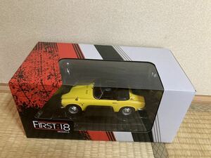 即決 新品 1/18 First18 ファースト18 First 18 ファースト 18 国際貿易 PCT ホンダ s800 コンバーチブル 黄 Honda エスハチ エスロク s600