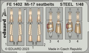 エデュアルド ズーム1/48 FE1402 Mil Mi-17 seatbelts for Trumpeter kits