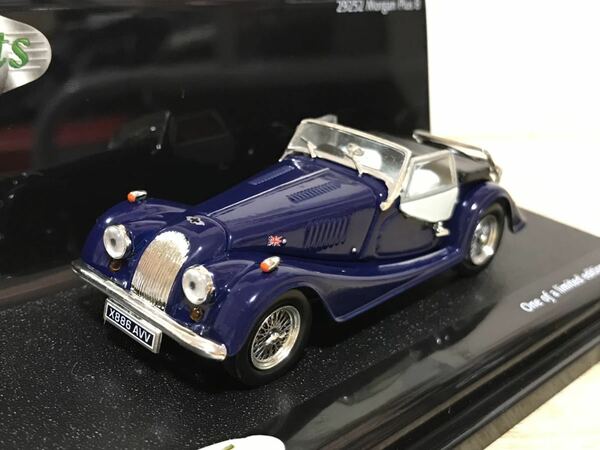 送料無料　1/43 モーガン プラス8 インディゴ ブルー クラシックカー ミニカー　ビテス VITESSE Morgan Plus Indigo Blue 旧車