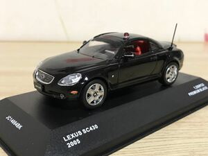 送料無料　1/43 京商 レクサス SC430 覆面パトカー仕様 カスタムミニカー KYOSHO Jcollection LEXUS 改造車 パトロールカー