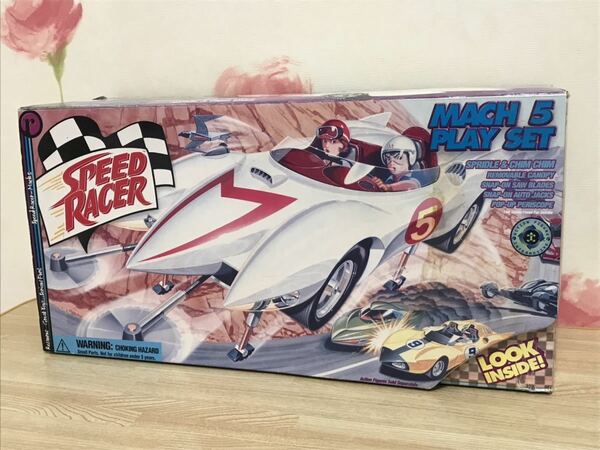 送料無料　当時物 マッハGo スピードレーサー ミニカー フィギュア MACH 5 PLAY SET タカラ TAKARA SPEED RACER マッハ号 三船くりお 三平