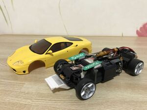 送料無料　京商ミニッツレーサー フェラーリ 360モデナ ラジコン車体 カーボン アルミサスペンション KYOSHO MINI-Z RACER FERRARI MODENA