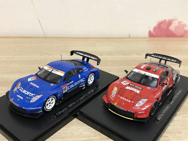 送料無料　1/43 日産 フェアレディZ スーパーGT ミニカーセット カルソニック インパル モチュール ピットワーク エブロ EBBRO IMPUL MOTUL