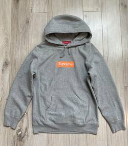 【美品】 Supreme シュプリーム Box Logo ボックスロゴ Lサイズ パーカー フーディ スウェット オレンジ