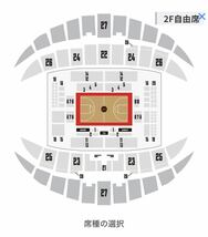 2月4日　アルバルク東京　琉球ゴールデンキングス　bリーグ チケット　大人自由席2枚セット_画像2