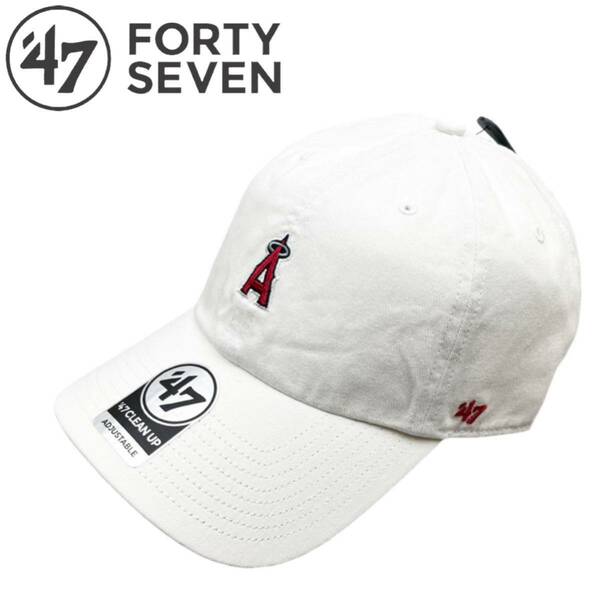 47 フォーティーセブン キャップ ベースランナー エンゼルス　ホワイト　47BRAND 帽子 クリーンナップ 新品