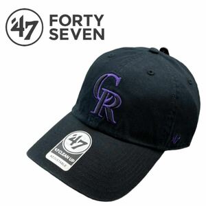 フォーティセブン ブランド キャップ 帽子 野球帽 RGW27GWSNL クリーンナップ 柔らか ロッキーズ ブラック 47BRAND CLEAN UP 新品