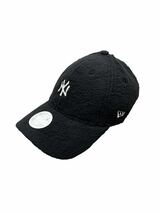 ニューエラ キャップ ナインフォーティ 940シリーズ レディース ヤンキース ブラック ボア素材 NEWERA 9FORTY WOMEN LEAGUE ESSENTIAL 新品_画像3