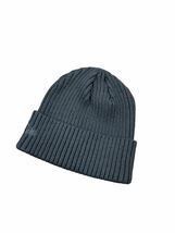 ニューエラ ニットキャップ NE908 ビーニー帽 刺繍ロゴ ワンサイズ グラファイト ユニセックス 防寒 NEWERA CLASSIC CUFF BEANIE 新品_画像2