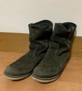 レッドウイング RED WING SHOES　ペコス PECOS　黒スエード　8177　8.5E　26.5㎝　使用感あり　ソール減り　2009年4月製造