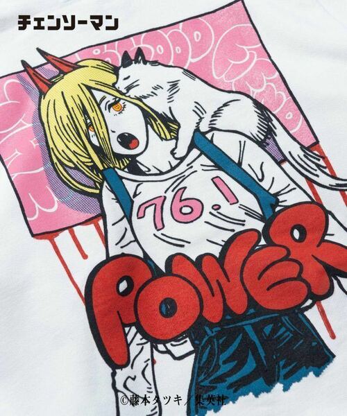 新品／LL、XLサイズ／チェンソーマン 公式コラボパーカー／パワ子 & ニャー子／ブラック／Chainsaw Man／パワー／power