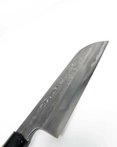 【重房作】鍛地　鎌形菜切包丁 210mm 三条 Shigefusa ku Santoku 刃物 和包丁　包丁_画像4