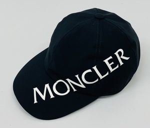 本物保証 美品 MONCLER モンクレール キャップ ブラック 男女兼用 FREEサイズ　インパクト抜群