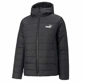 (試着のみ_ほぼ新品)PUMA/ESS HD Padded Jacket フーデッド パデッドジャケット XLサイズ LLサイズ[672418 01]ブラック 黒ダウンジャケット