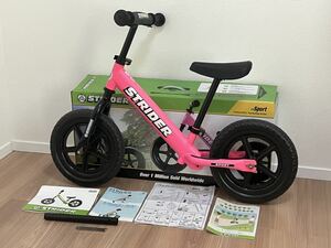 ストライダー スポーツ ピンク 中古 STRIDER 12 Sport ST-S4 Pink 日本正規品 ランニングバイク 箱付き 説明書付き 工具付き