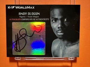 アンディー・オロゴン　ANDY OLOGUN 直筆サインカード　autograph Card k-1 WORLD GP