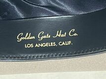 【dead stock】ゴールデンゲートハット BUCK JONES 中折れ帽 ウール 帽子 メンズ7 1/2 XL Golden Gate Hat CO. USA製_画像9