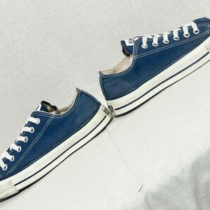 【90s CONVERSE】USA製 コンバース ローカット スニーカー ネイビー US5 1/2 24cm ヴィンテージ ビンテージの画像6