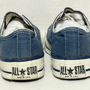 【90s CONVERSE】USA製 コンバース ローカット スニーカー ネイビー US5 1/2 24cm ヴィンテージ ビンテージの画像7