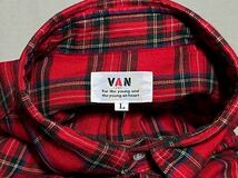 【80s VAN JAC】美品 ヴァンジャケット 長袖 タータンチェック ボタンダウンシャツ BD サイズL アイビー_画像5