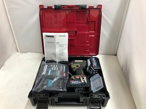 ⑦ 未使用 中古品 makita マキタ 40v充電式インパクトドライバ オリーブ TD002GRDXO バッテリー付 高トルク 電動ドライバー IT37DHVVW1E8