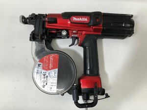 中古品 エア工具 makita マキタ 41mm高圧エアビス打ち機 赤 AR411HR 木工 木材加工 高圧 内装 エアドライバ ITFAUC7N0BBT