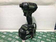 中古品 電動工具 HiKOKI ハイコーキ 36vマルチボルトインパクトドライバ WH36DC(2XPGS) バッテリー付、電動ドライバー 電ドラ ITPVHGTTOPAZ_画像2