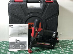 中古品 エア工具 ★MAX(マックス) 38㎜高圧フロアネイラ 4MAステープルタッカ エアダスタ付き HA-38F4(D) 高圧、内装 ITA5U1981AP4