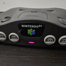 送料780円～ ジャンク 通電のみ確認済み NINTENDO64 NUS-001 ニンテンドー64 本体 ロクヨン ACアダプター NUS-002 _画像8