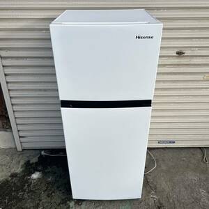 B631 2021年製　Hisense ハイセンス 2ドア 冷凍冷蔵庫 容量120L 一人暮らしサイズ　ホワイト HR-B1202 家電製品　引き取り歓迎　広島県