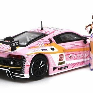 【POP RACE社製】★1/64 Audi R8 LMS エヴァ RT 正規実用型（ヴィレカスタム） 8号機 X Works 真希波・マリ フィギュア セットの画像1